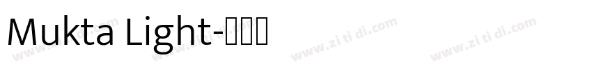 Mukta Light字体转换